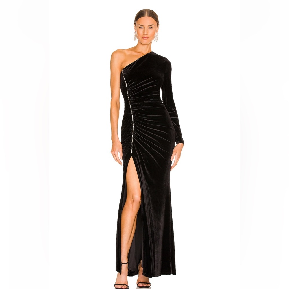 BCBGMAXAZRIA Long Sleeve Gown